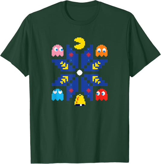 PAC-MAN Christmas T-Shirt - T-Shirt | Forest