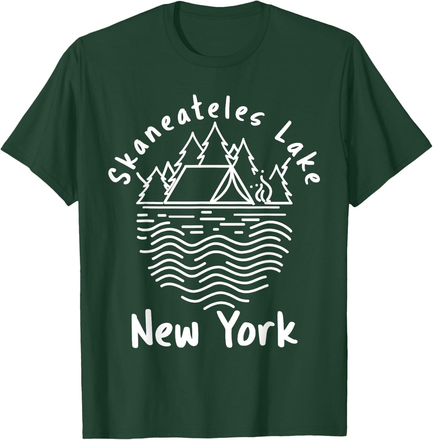 Skaneateles Lake In New York State T-Shirt - T-Shirt | Forest