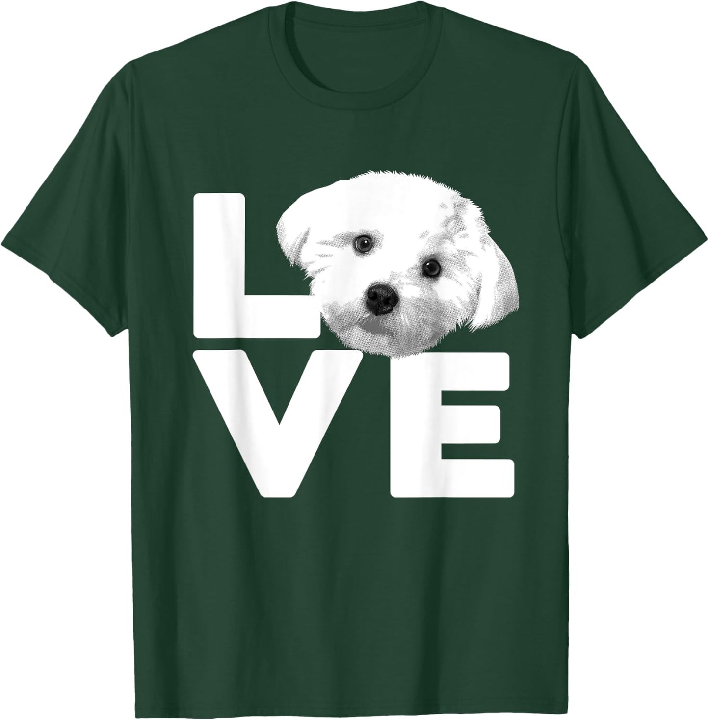 Funny Maltese Women Dog Lover Groomer Owner Puppy T-Shirt - T-Shirt | Forest