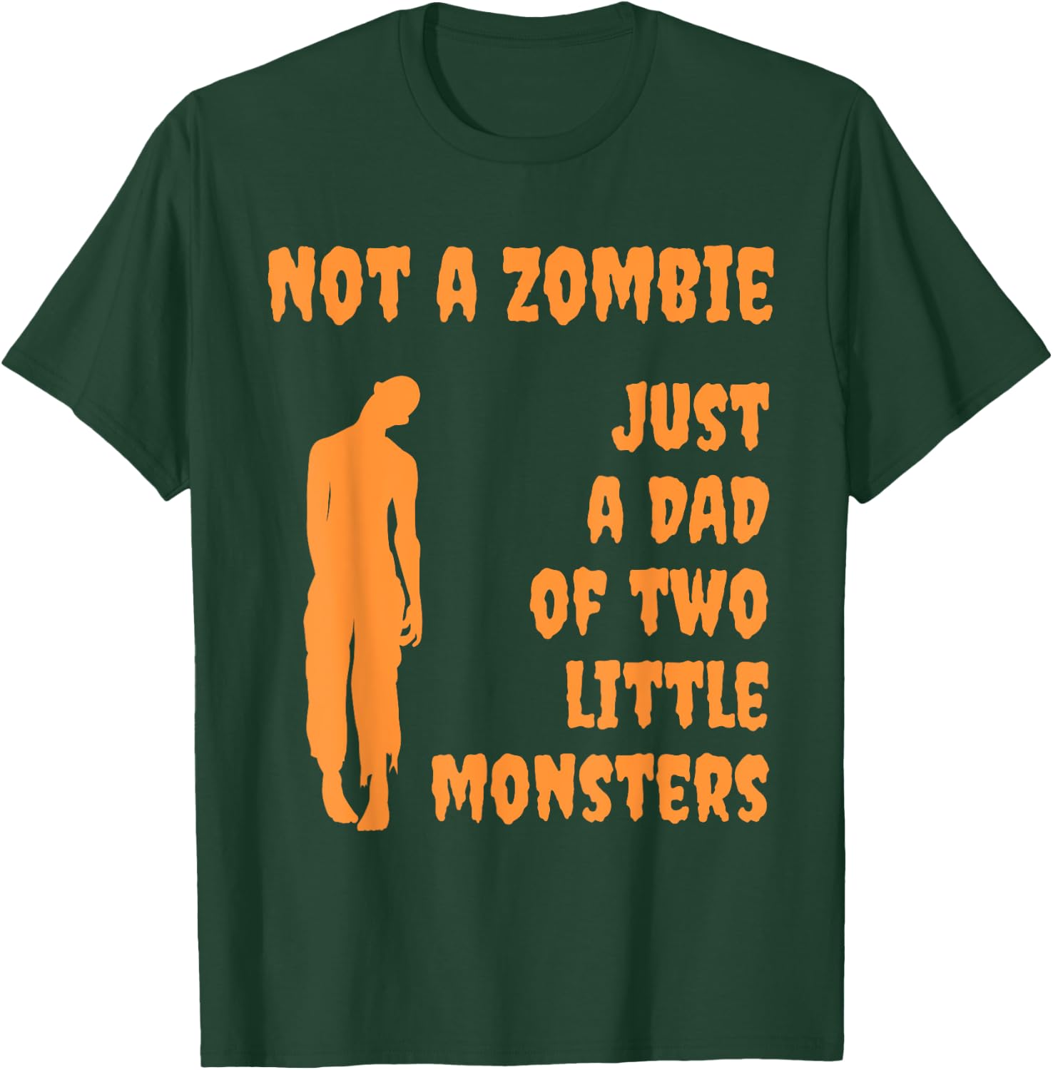 Parental Guidance and Candy Security Halloween Zombie Dad T-Shirt - T-Shirt | Forest