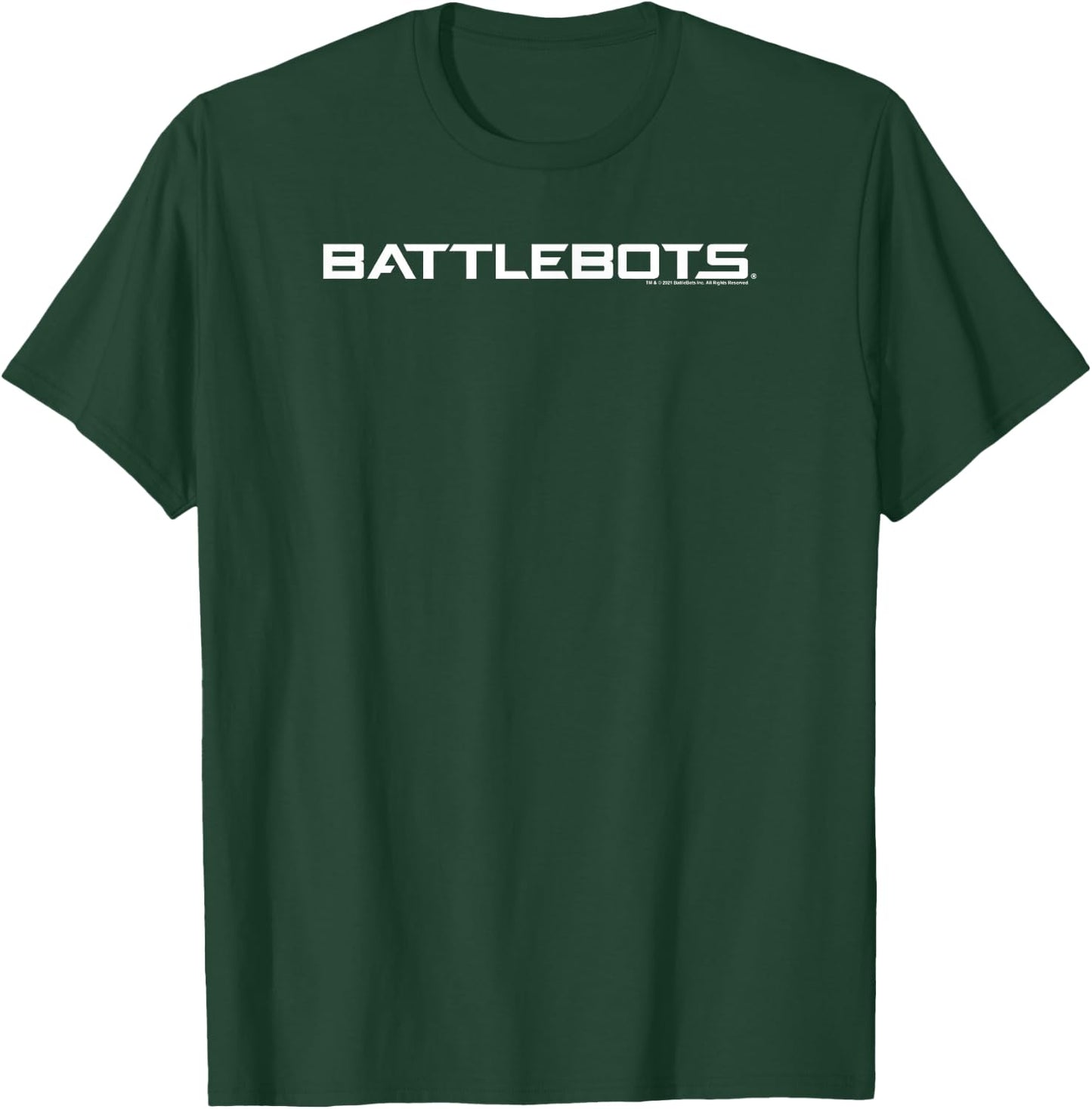 BattleBots Horizontal White Logo T-Shirt - T-Shirt | Forest