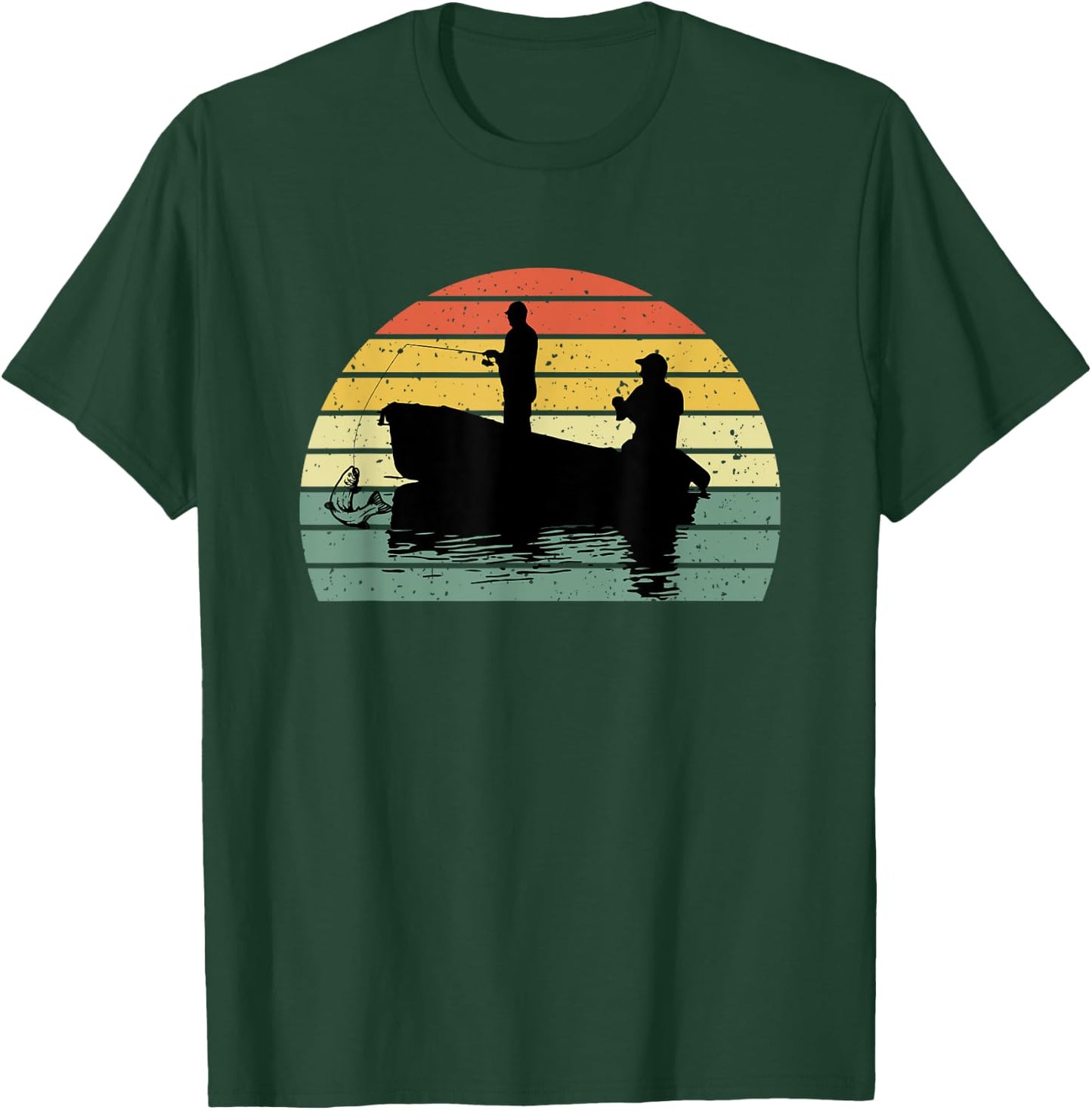 Father And Son Matching Fishing Partners Outdoor Camping T-Shirt - T-Shirt | Forest