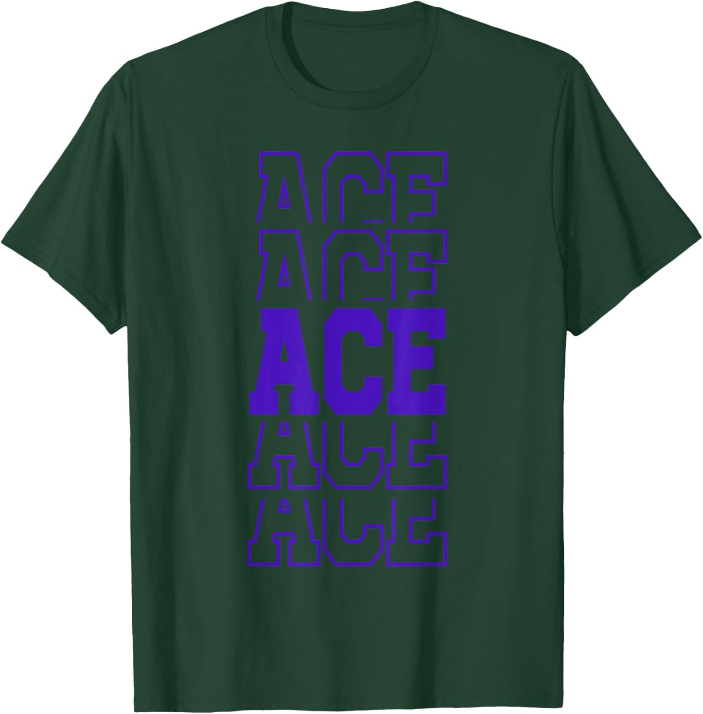 Cute Personalized Ace Birthday Matching Family T-Shirt - T-Shirt | Forest