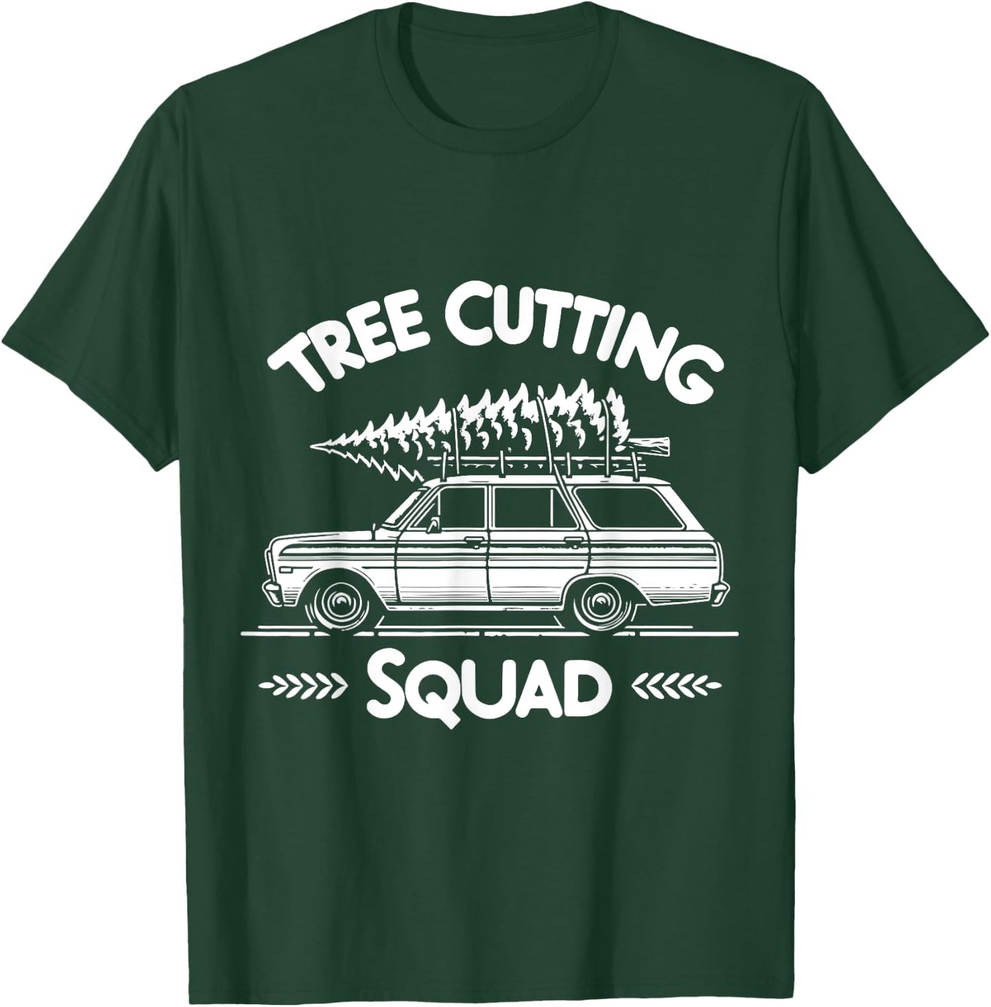 Christmas Tree Cutting Squad Retro T-Shirt - T-Shirt | Forest