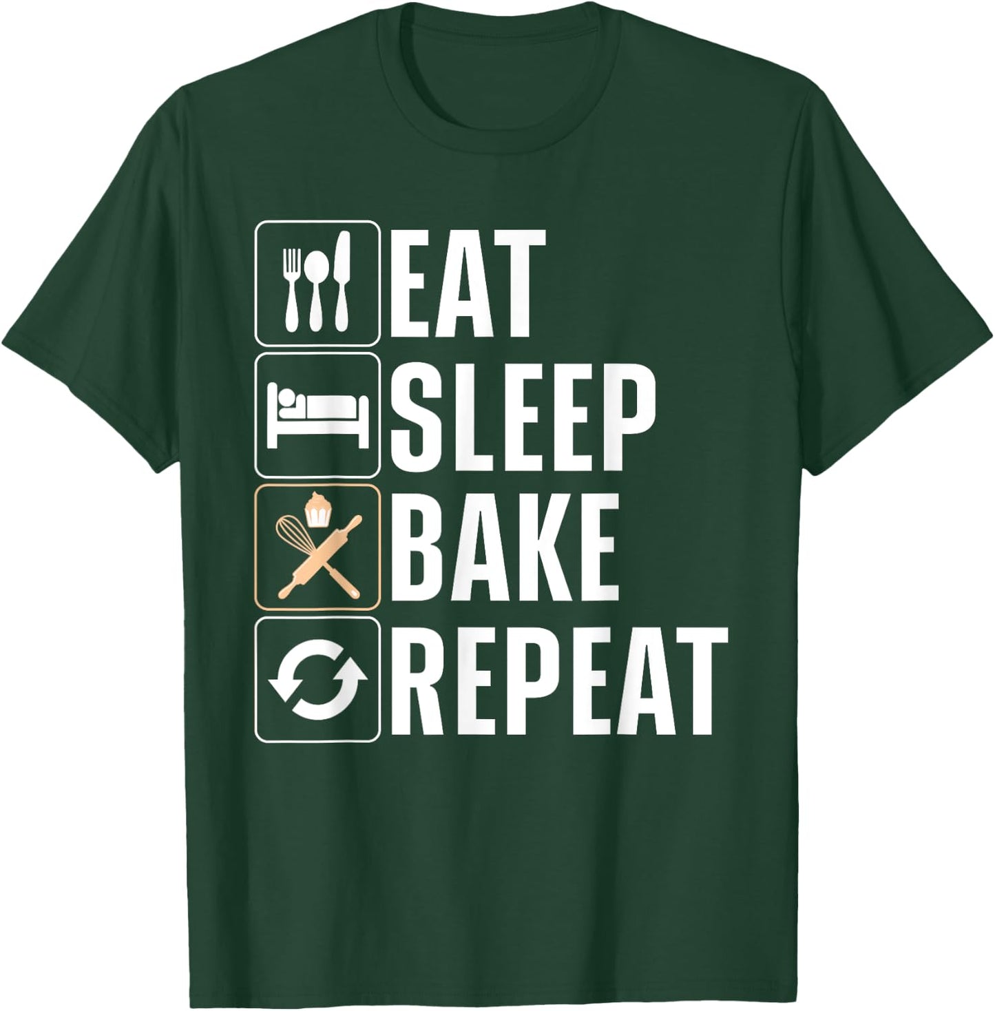 Funny Baking Women Baker Pastry Chef Cupcake Bread T-Shirt - T-Shirt | Forest