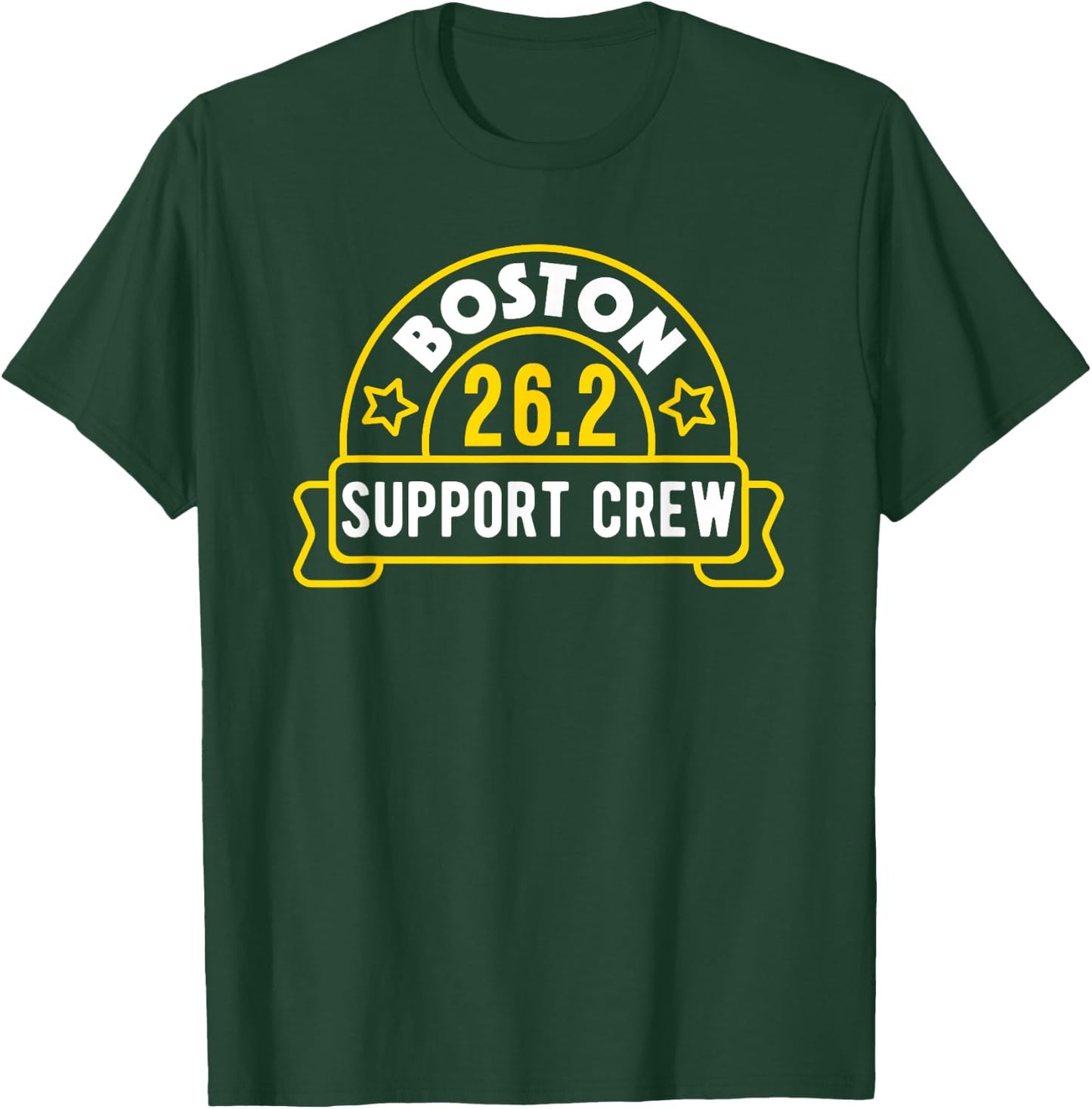 Boston 26.2 Marathon Support Crew T-Shirt - T-Shirt | Forest
