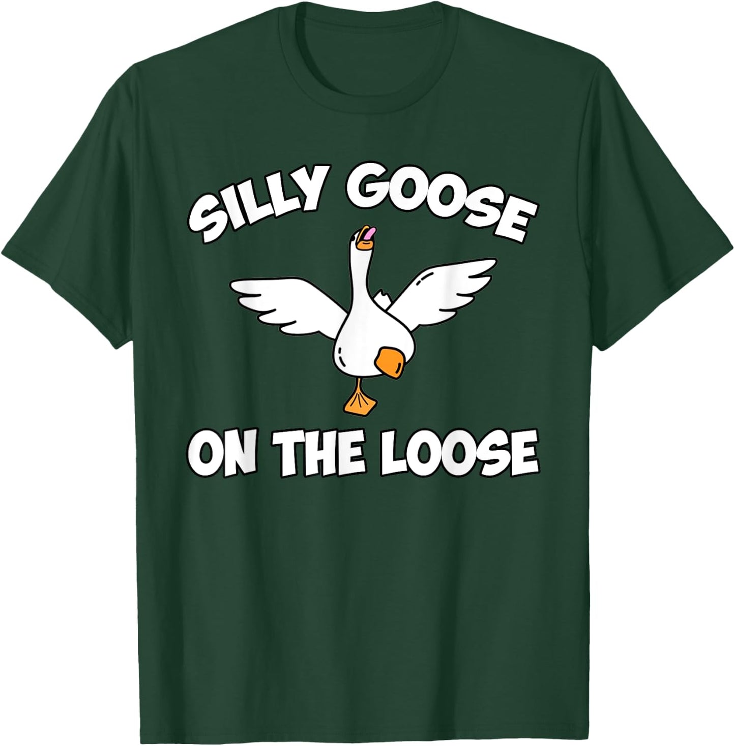Silly Goose Shirts, Funny Shirts , Graphic Men T-Shirt - T-Shirt | Forest