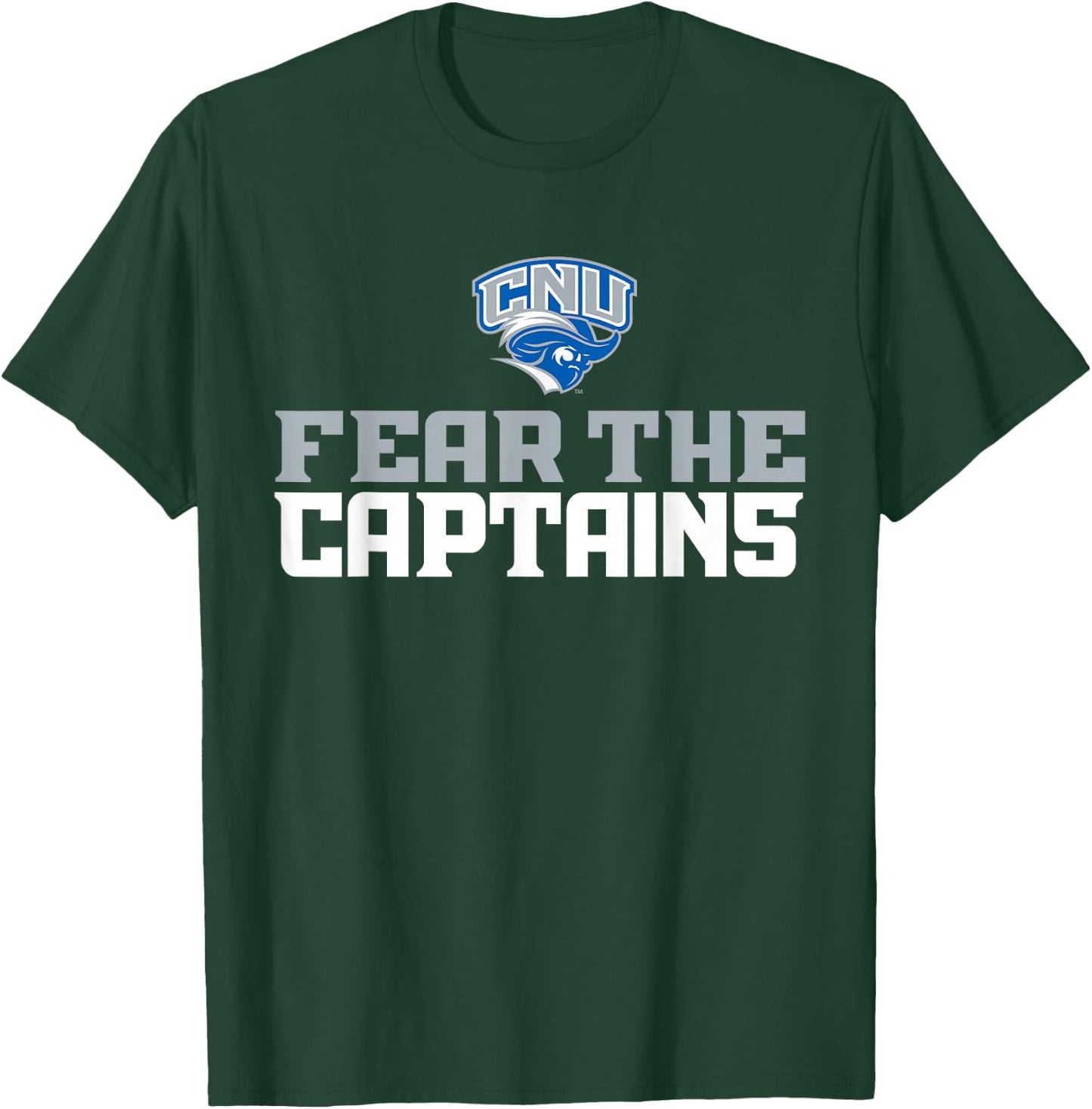 License Champs | Men's Blue Christopher Newport Captains NCAA T-Shirt - T-Shirt | Forest