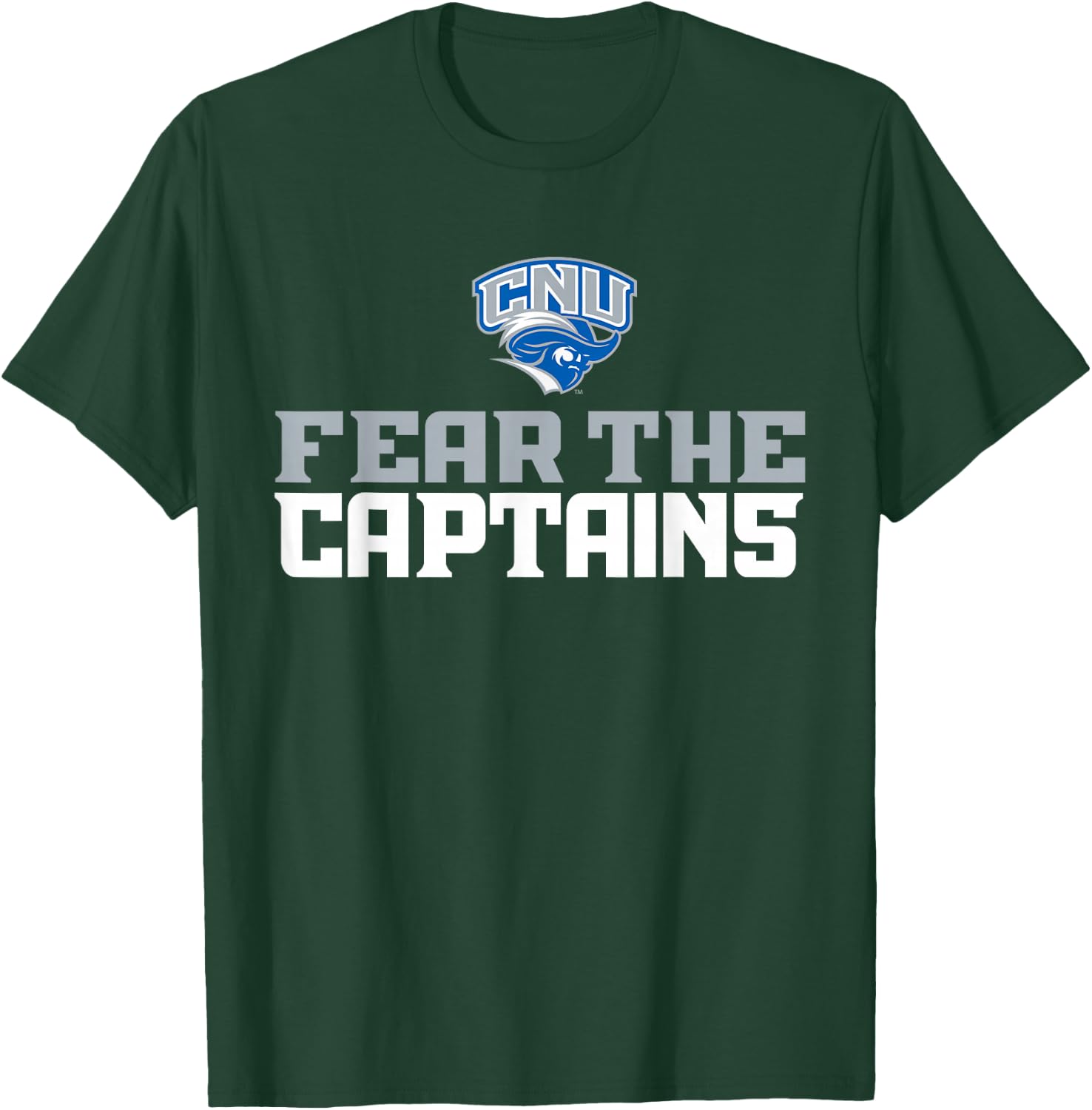 License Champs | Men's Blue Christopher Newport Captains NCAA T-Shirt - T-Shirt | Forest