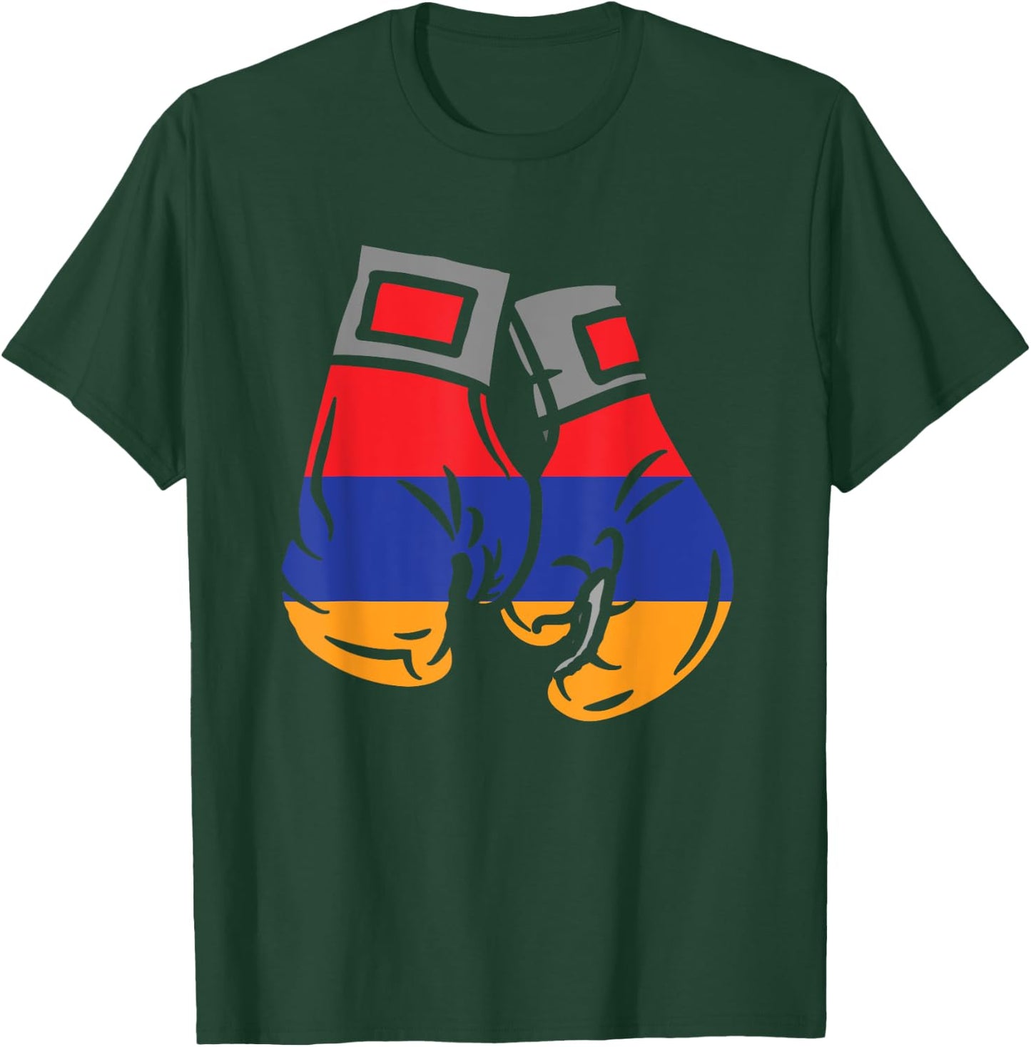 Boxing Glove With The Flag Of Armenia T-Shirt - T-Shirt | Forest