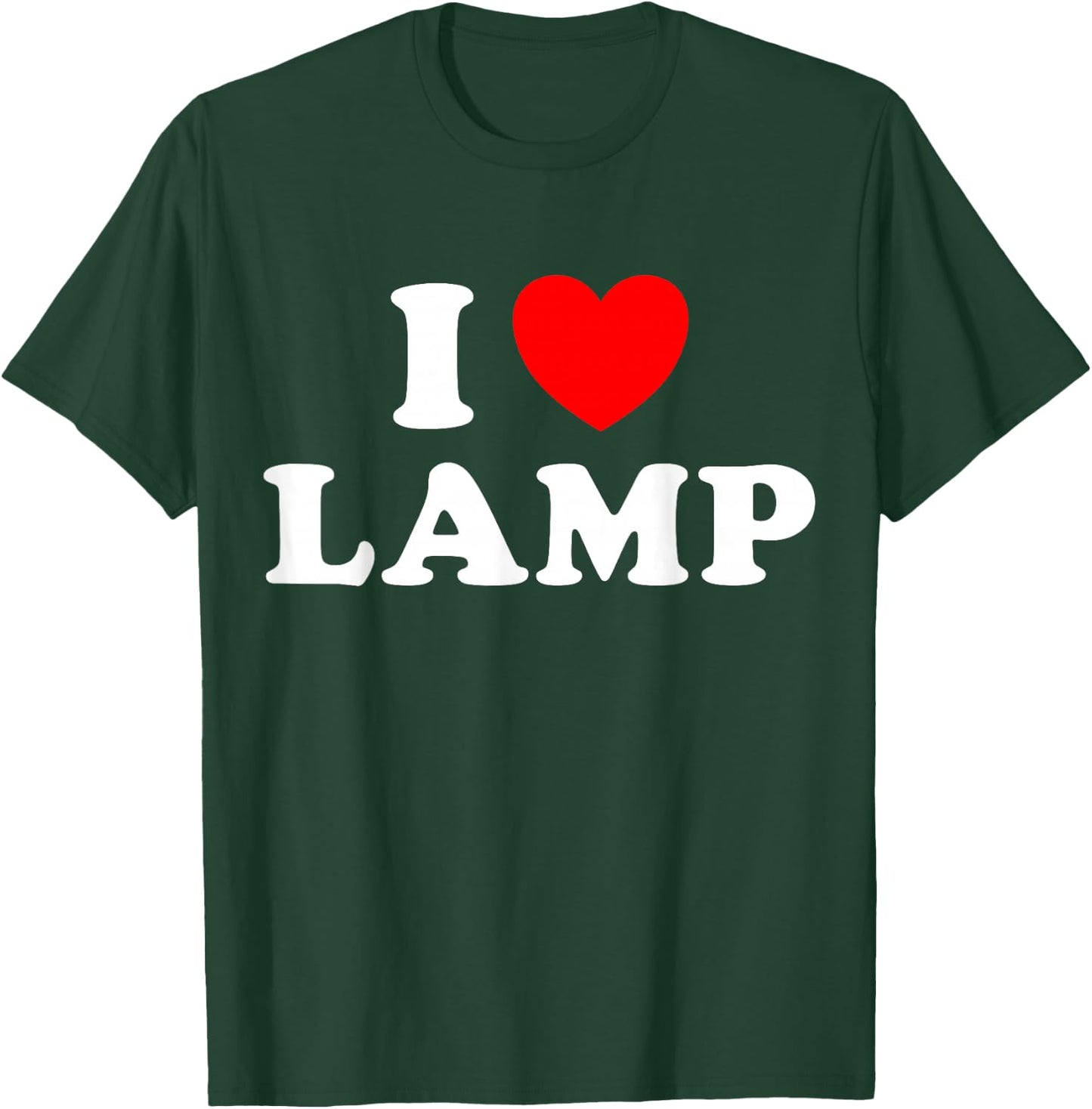 I Love Lamp Funny Light Shade Lampshade Candle Lantern Moth T-Shirt - T-Shirt | Forest