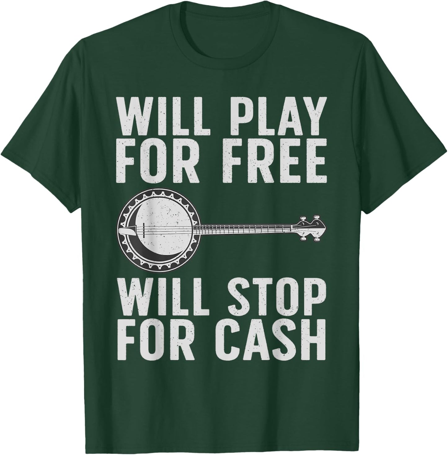 Funny Banjo Art Women Banjo Musical Instrument Lover T-Shirt - T-Shirt | Forest