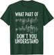 What Part of The Music Notes You Don't Understand Musician T-Shirt - T-Shirt | Forest