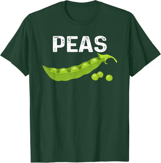 I Love Peas Funny Peas Halloween Costume For Vegetable Lover T-Shirt - T-Shirt | Forest