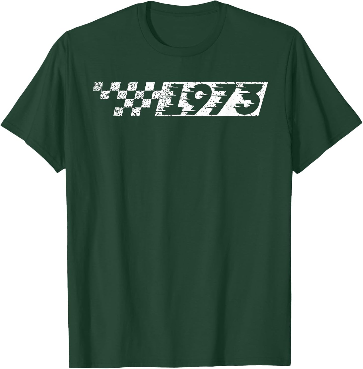 50 Year Old Vintage Race Car 1973 50th Birthday Party T-Shirt - T-Shirt | Forest