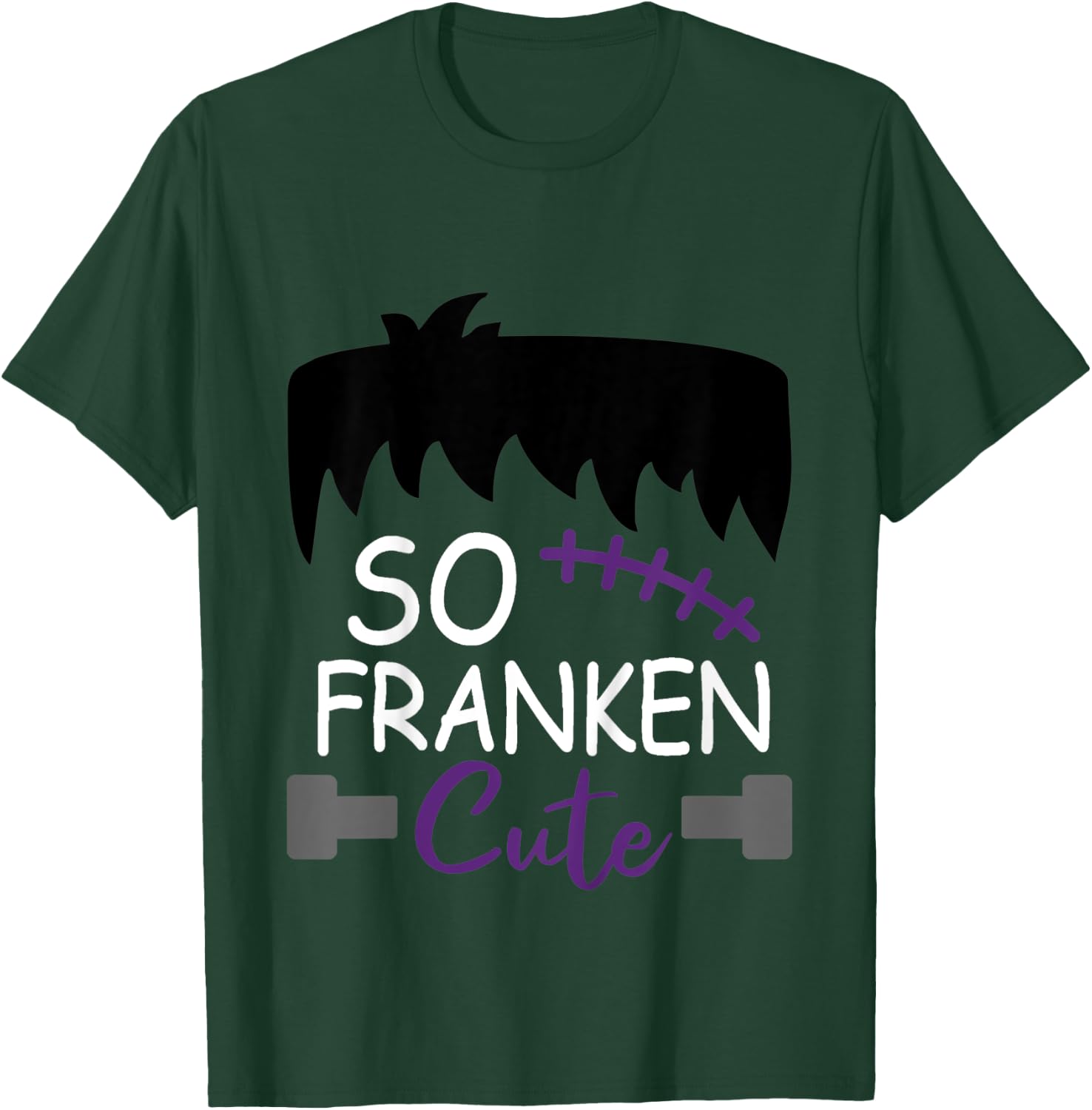 Kids So Franken Cute Toddler Boy Halloween Costume Scary Funny T-Shirt - T-Shirt | Forest