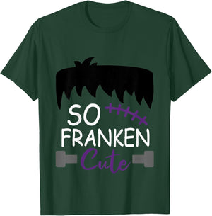 Kids So Franken Cute Toddler Boy Halloween Costume Scary Funny T-Shirt - T-Shirt | Forest