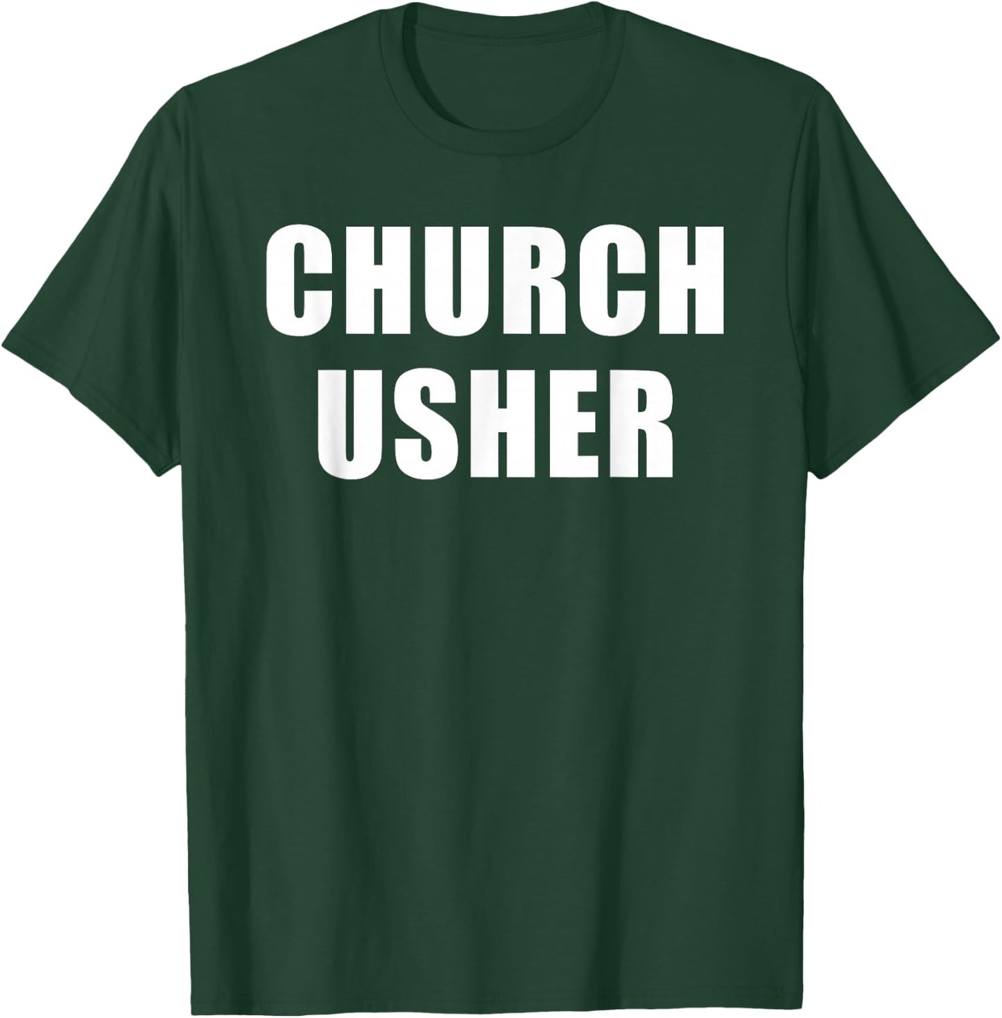 Church Usher - Christian Faith Staff & Volunteer Uniform T-Shirt - T-Shirt | Forest