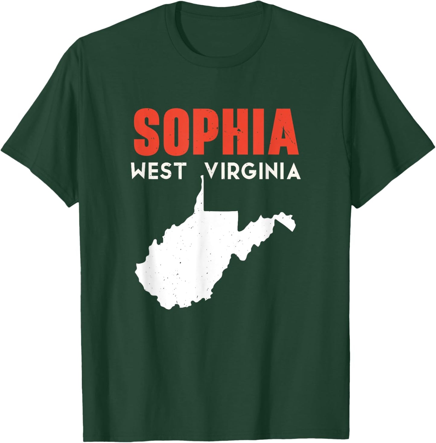 Sophia West Virginia USA State America Travel T-Shirt - T-Shirt | Forest