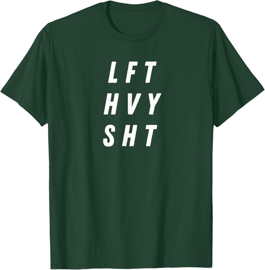 Lift Heavy Pump Cover Oversized Gym Workout Design T-Shirt - T-Shirt | Forest