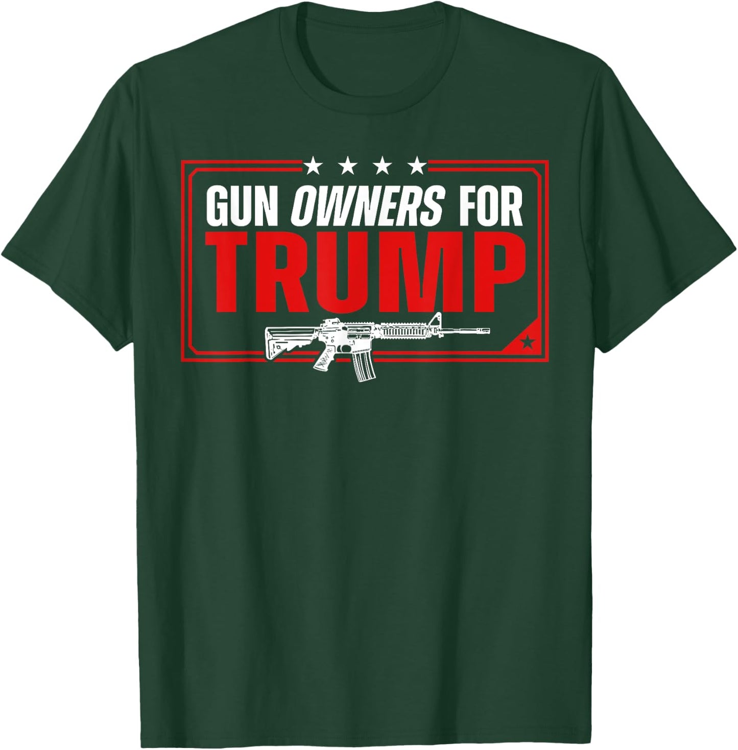 Gun Owners For Trump T-Shirt - T-Shirt | Forest