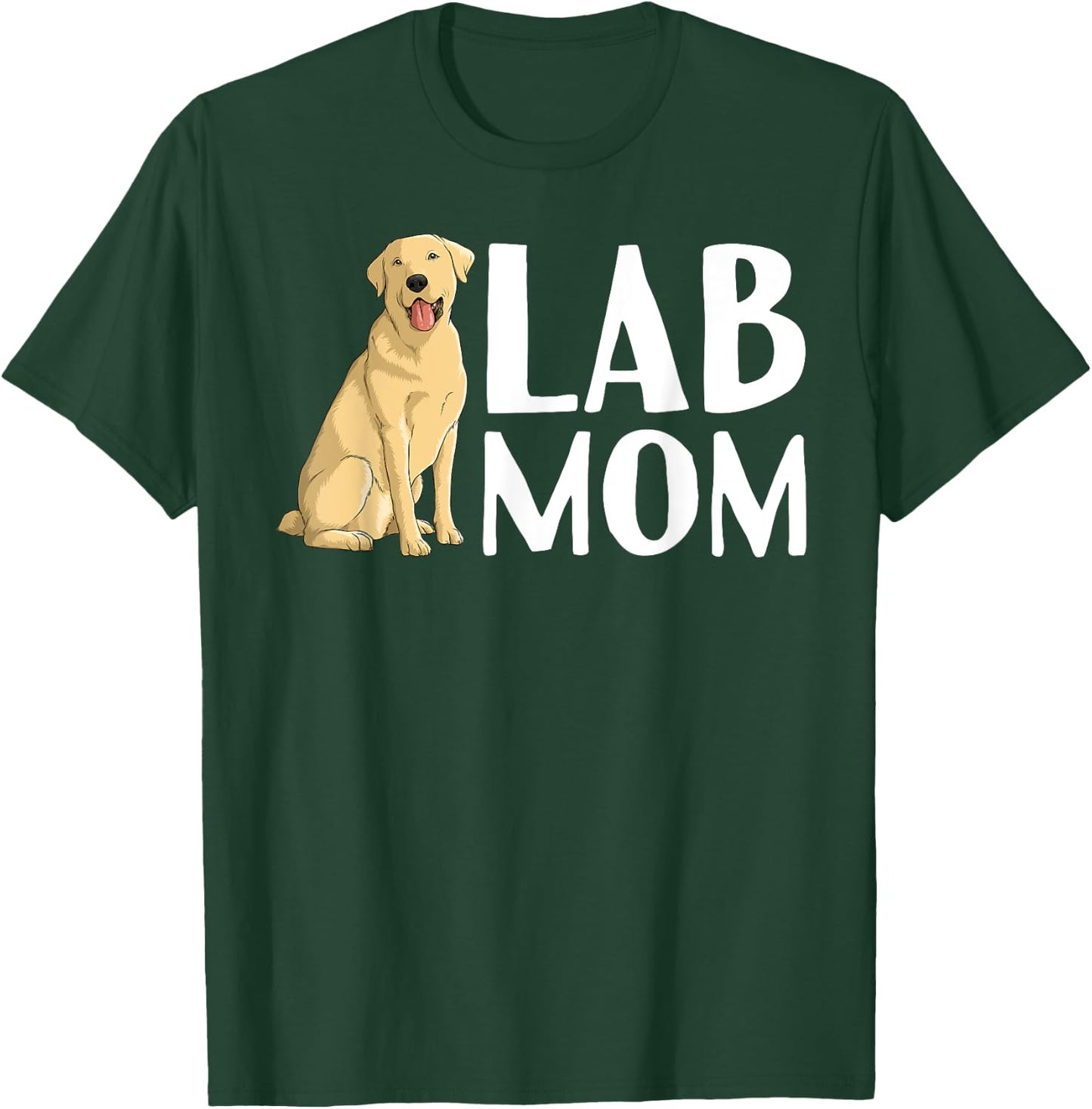 Cute Labrador Art Mom Labrador Retriever Lab Dog T-Shirt - T-Shirt | Forest