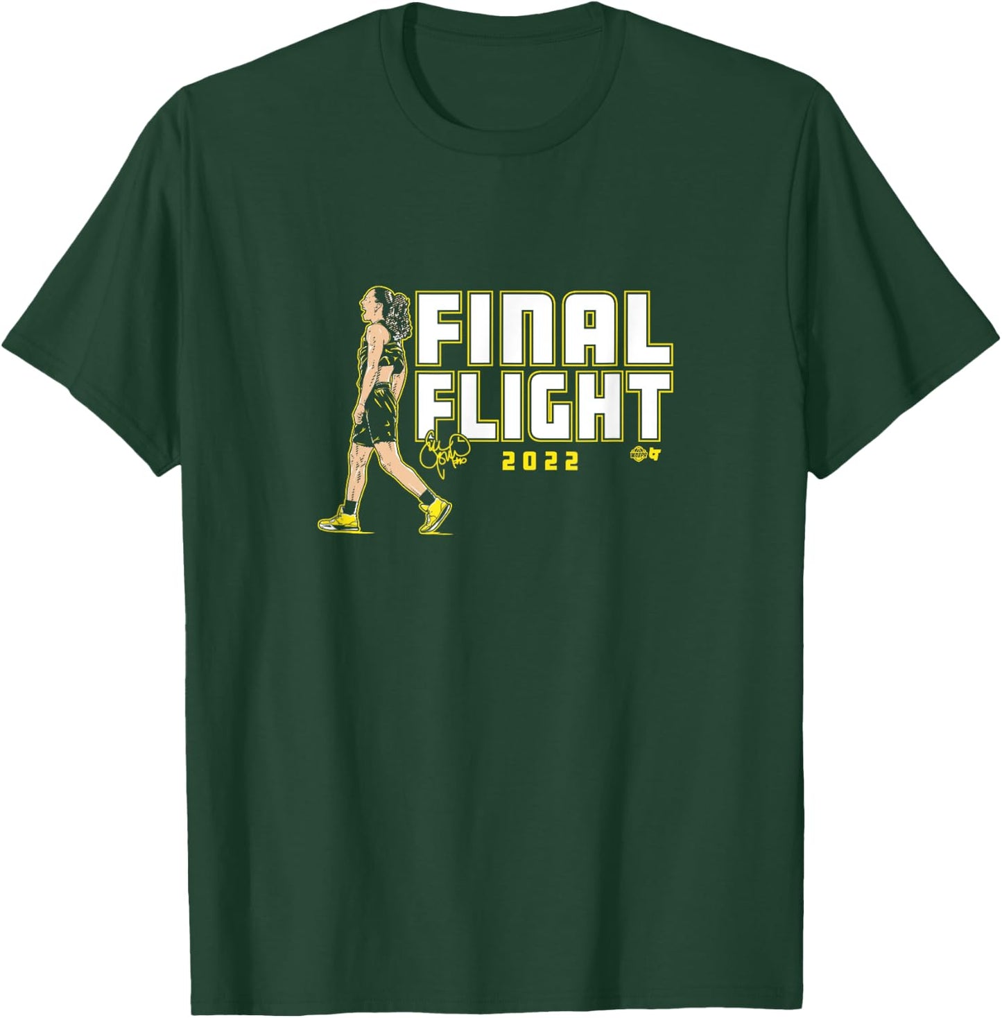 Sue Bird - Final Flight - Seattle Basketball T-Shirt - T-Shirt | Forest