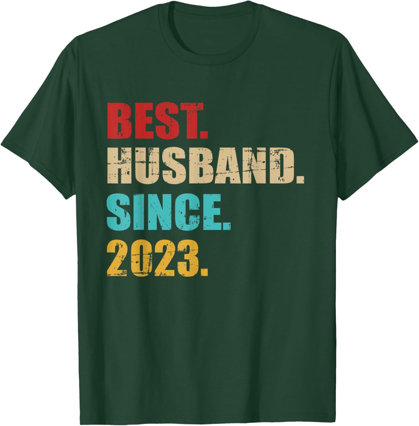 Best husband since 2023 for 2nd wedding anniversary T-Shirt - T-Shirt | Forest