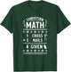 1 Cross 3 Nails 4 Given Christian Math Puns Christmas Jesus T-Shirt - T-Shirt | Forest