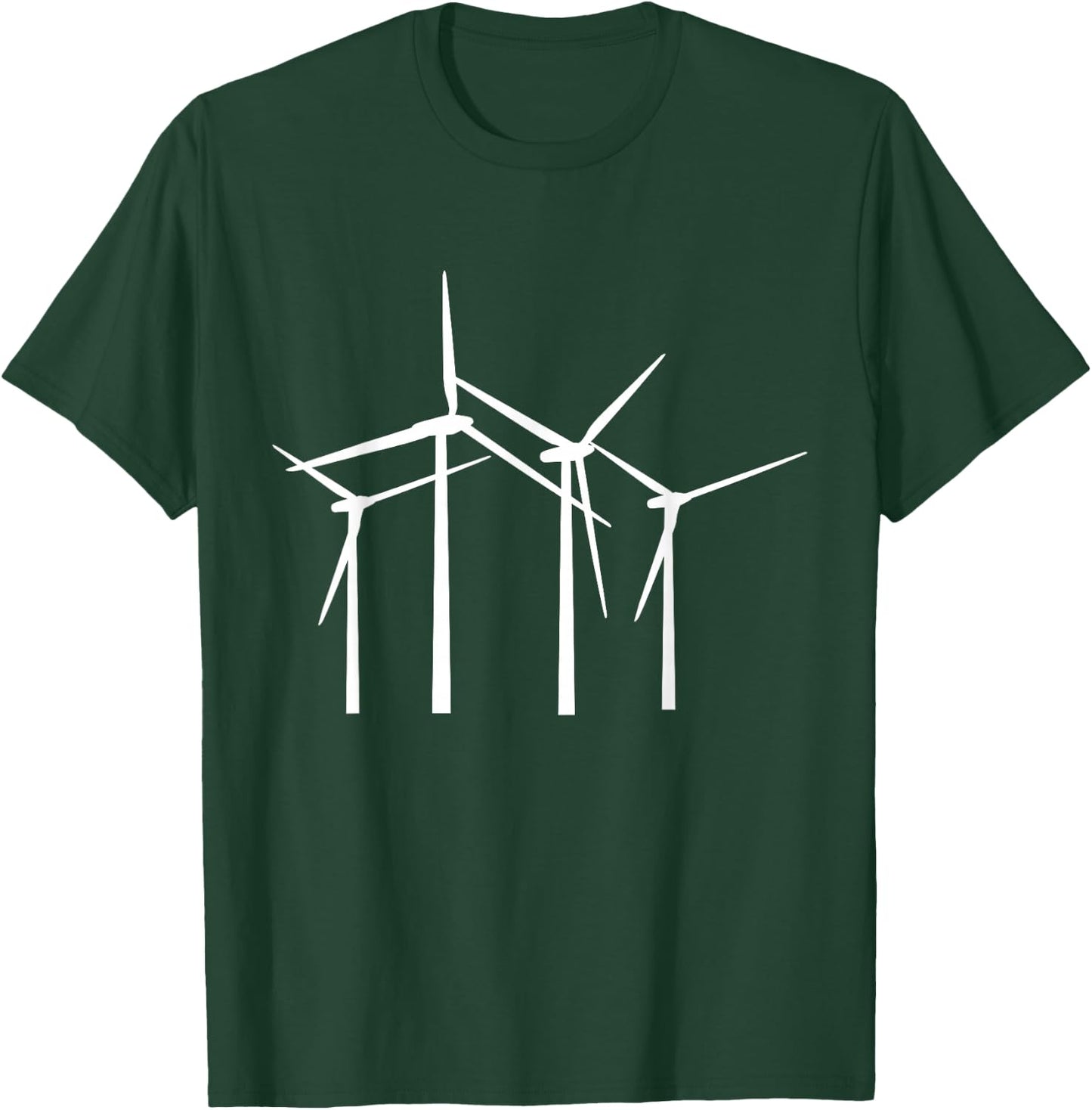 Wind Turbine Wind Energy Wind Turbine T-Shirt - T-Shirt | Forest