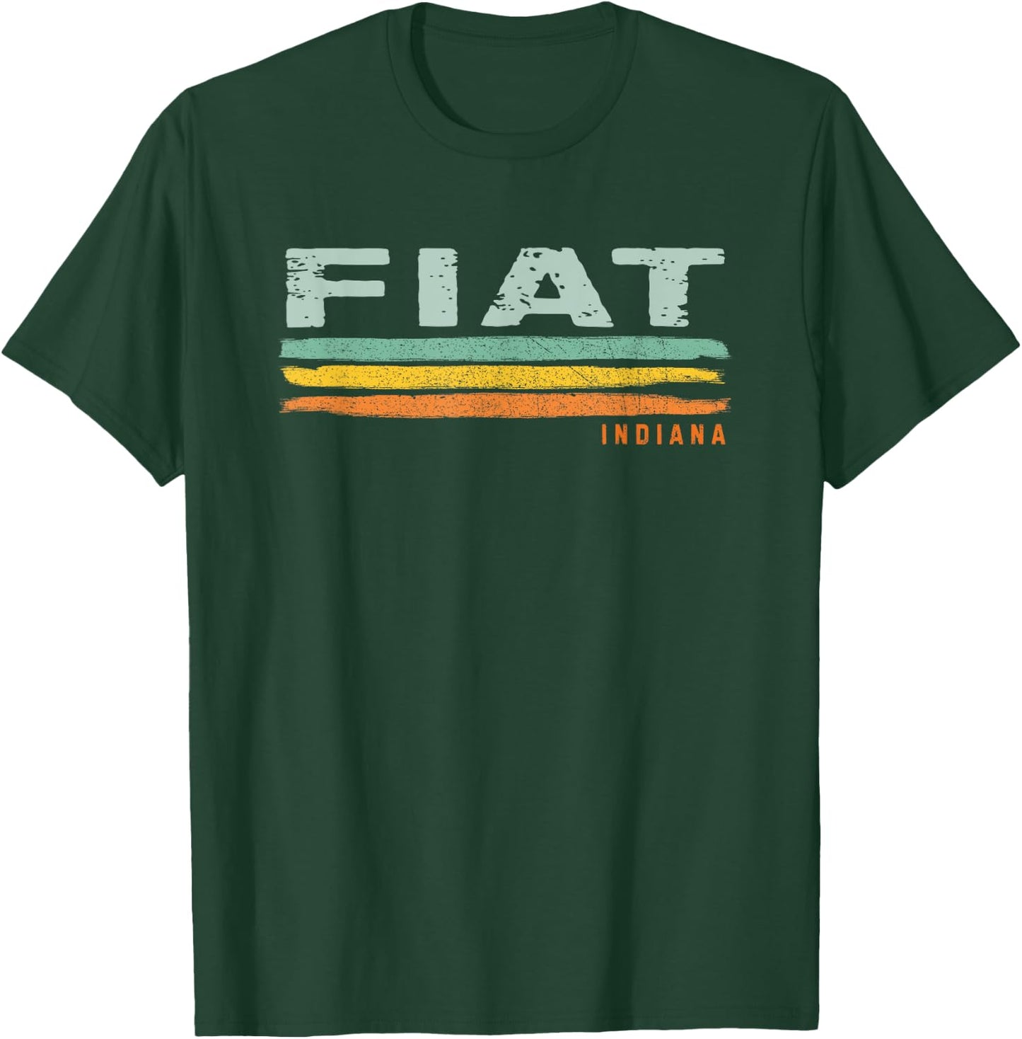 Vintage Stripes Fiat IN T-Shirt - T-Shirt | Forest