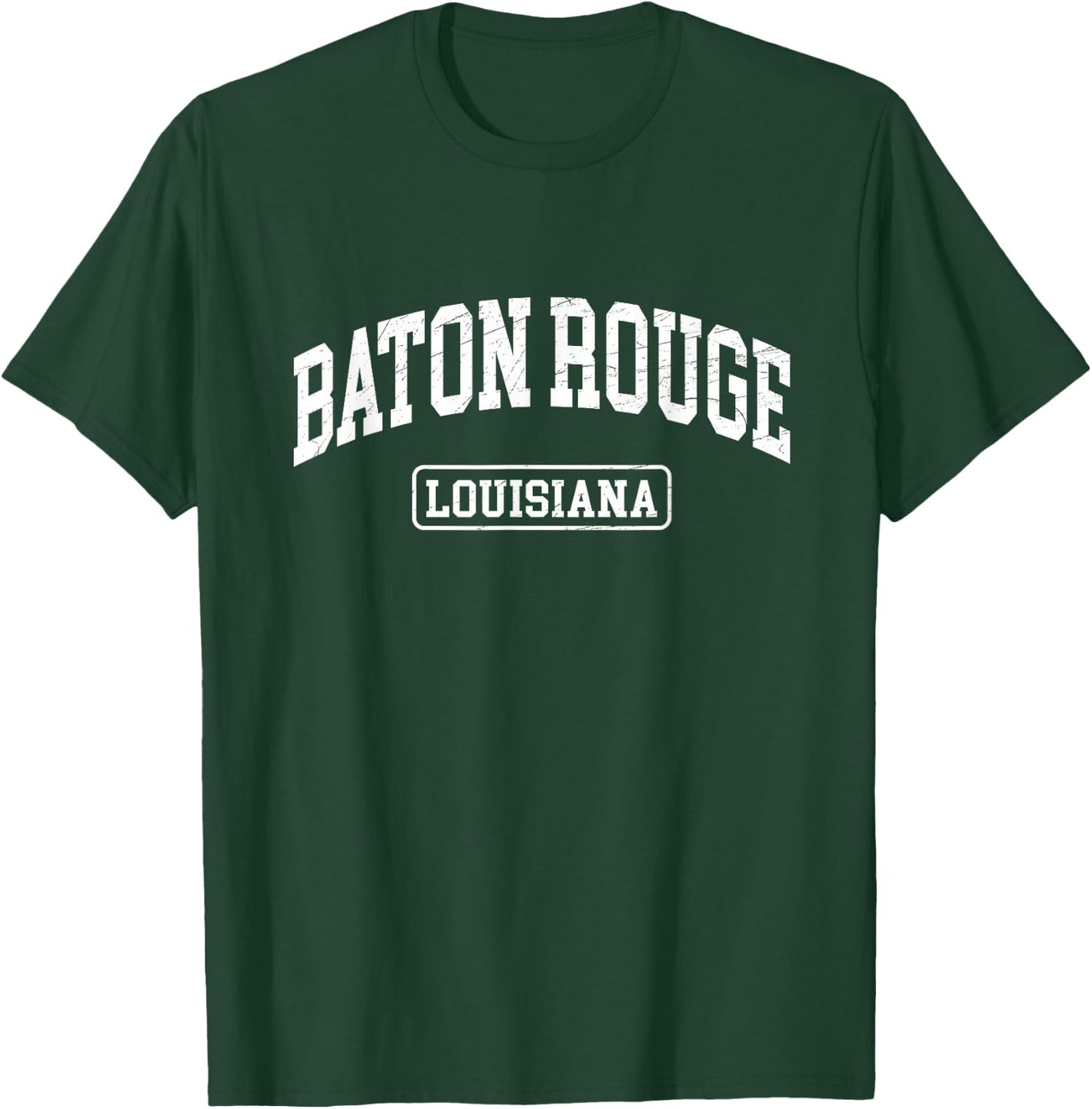 Baton Rouge - Louisiana - Vintage / Worn Design - Classic T-Shirt - T-Shirt | Forest