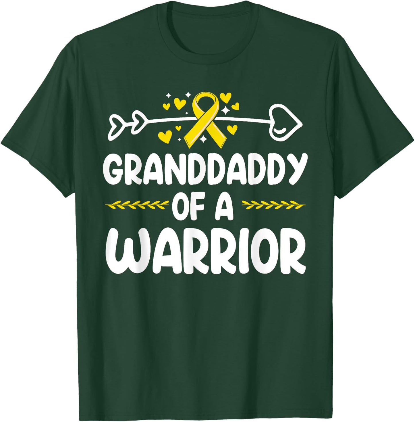 Granddaddy of a Warrior Shirts Bone Cancer Awareness T-Shirt - T-Shirt | Forest