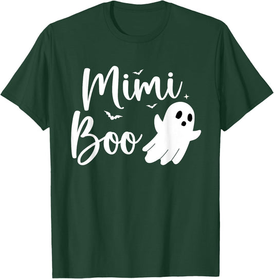 Mimi Boo Halloween Family Matching Ghost Grandma T-Shirt - T-Shirt | Forest