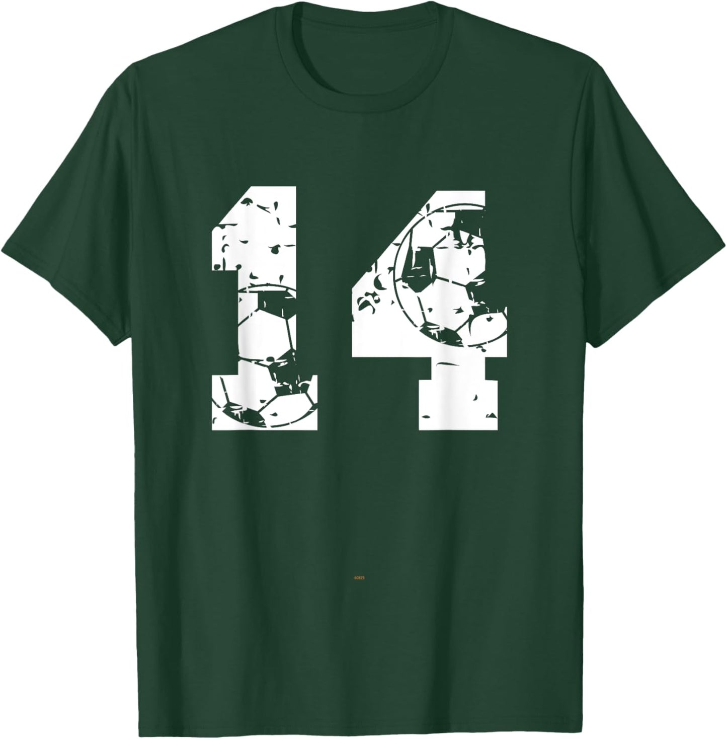 Soccer 14th Birthday 14 Years Old Ball Number Kid Boy T-Shirt - T-Shirt | Forest
