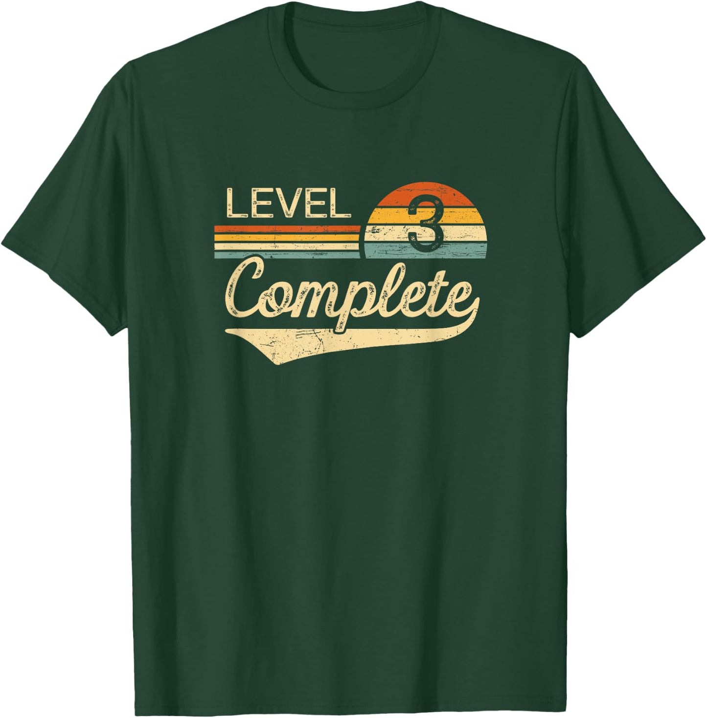 Level 3 Complete Vintage 3rd Wedding Anniversary T-Shirt - T-Shirt | Forest