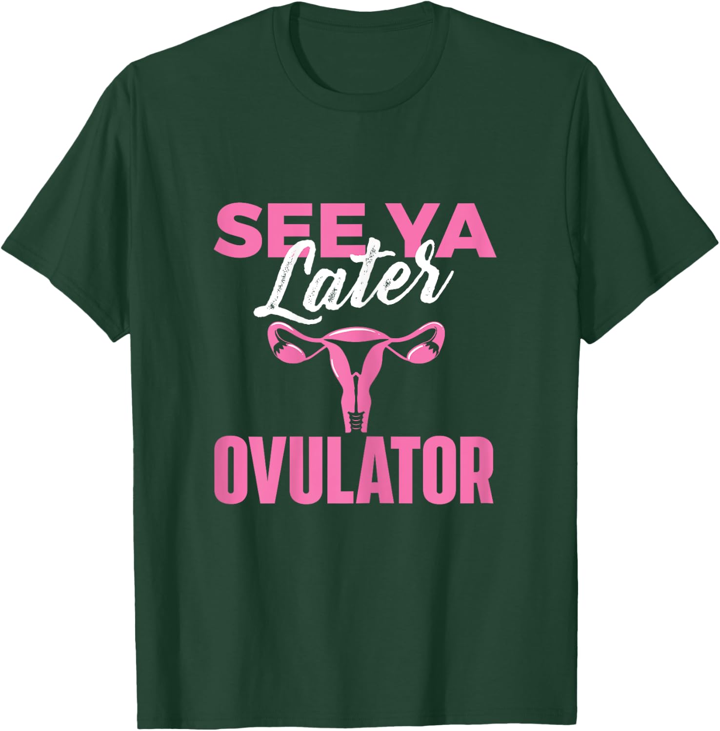 Hysterectomy Survivor Shirts See Ya Later Ovulator - Uterus Surgery - Women's Classic Fit Black X-Small T-Shirt - T-Shirt | Forest
