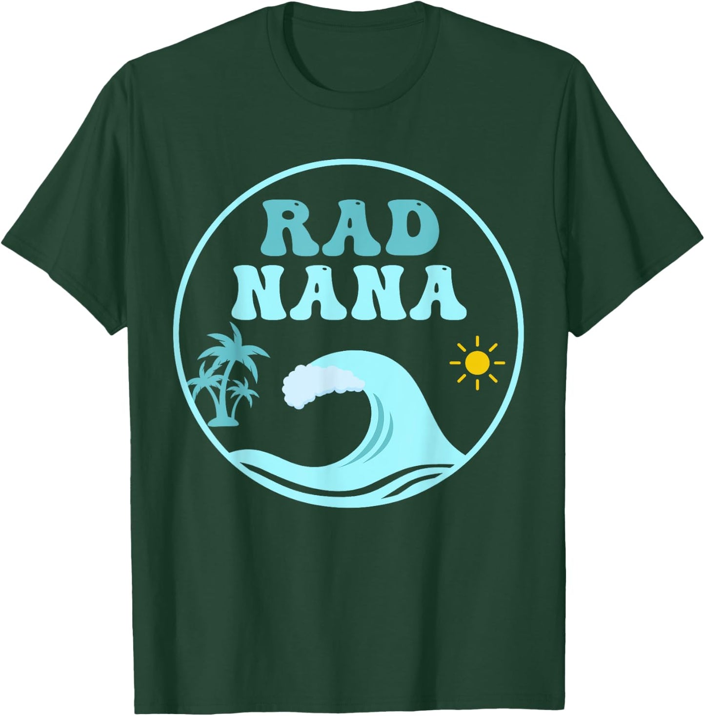 Rad Nana The Big One 1st Birthday Surf Family Matching T-Shirt - T-Shirt | Forest