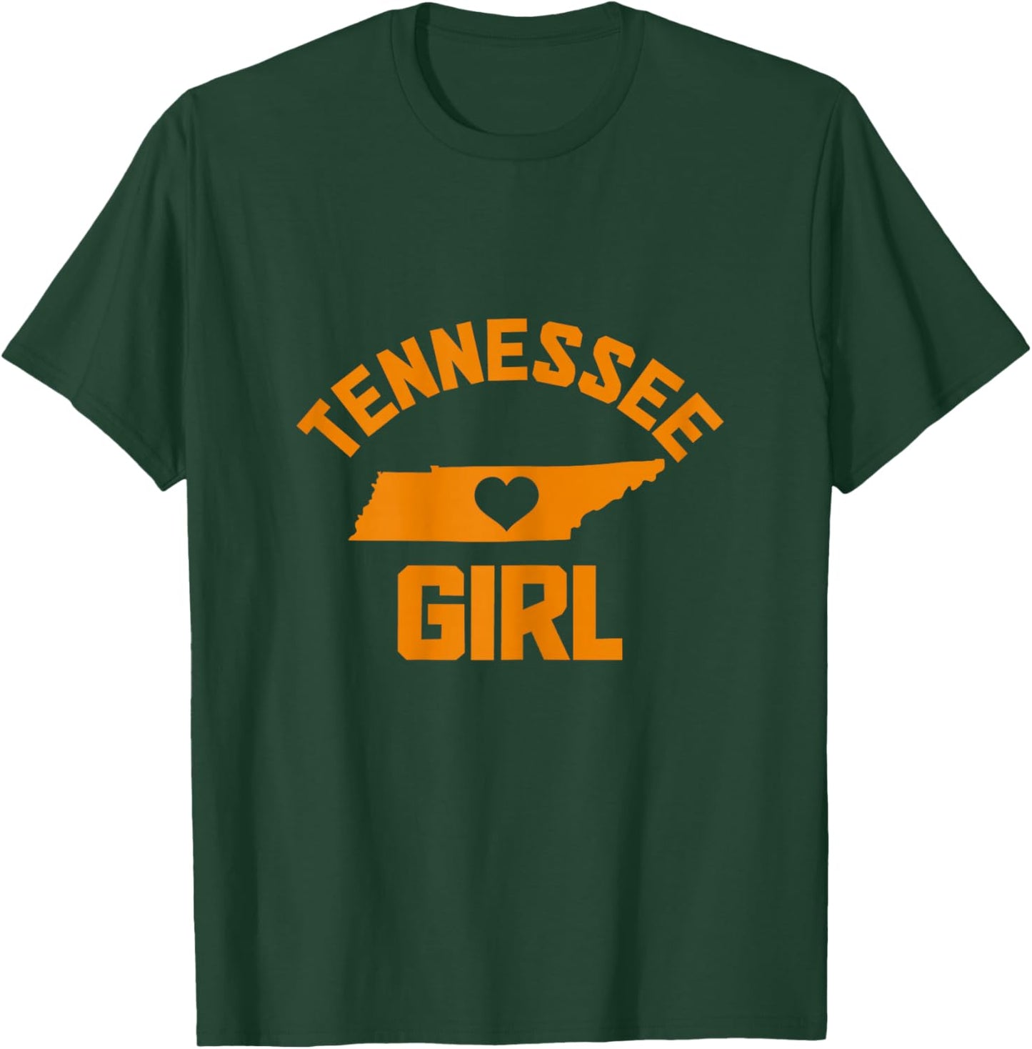 Tennessee Heart Nashville Memphis TN State Map Girl T-Shirt - T-Shirt | Forest