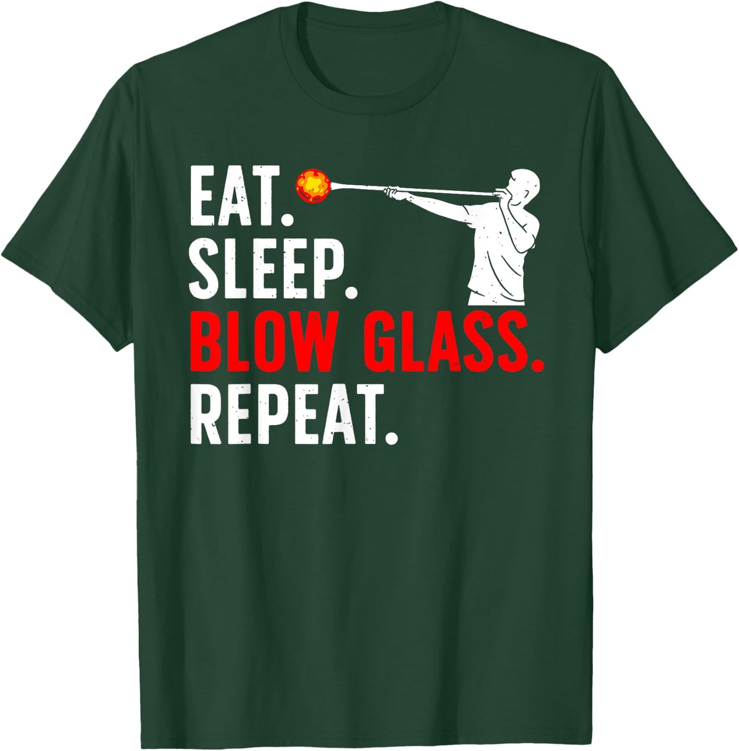 Funny Glassblowing Women Glass Blowing Glassblower T-Shirt - T-Shirt | Forest
