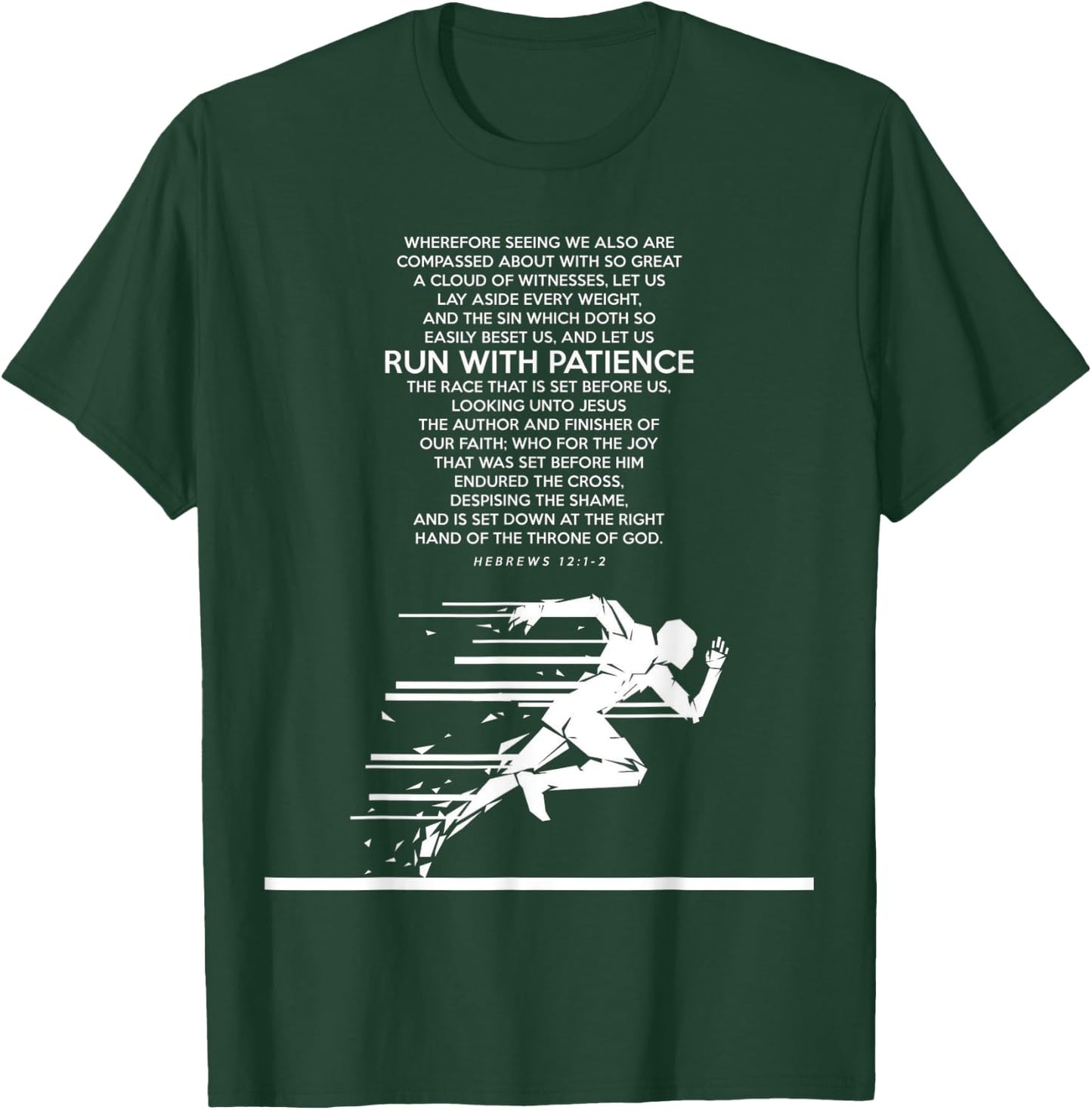 proverbs bible study Hebrews 12 1 2 T-Shirt - T-Shirt | Forest