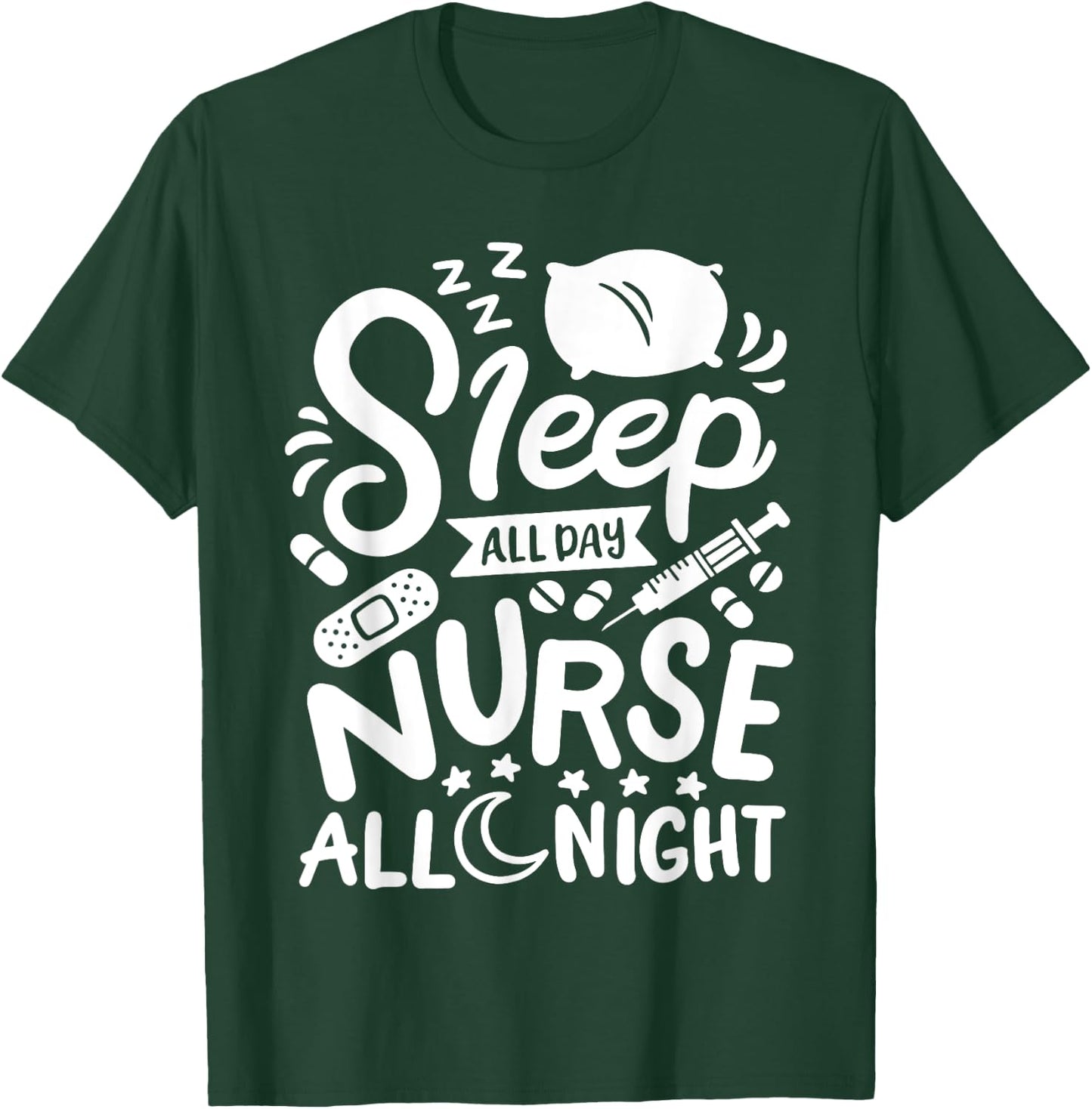 Nurse Nursing RN T-Shirt - T-Shirt | Forest