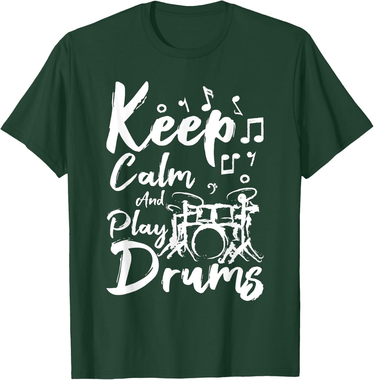 Keep calm and play drums T-Shirt - T-Shirt | Forest
