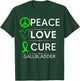 Gallbladder Awareness Gallstones Removal Green Ribbon T-Shirt - T-Shirt | Forest