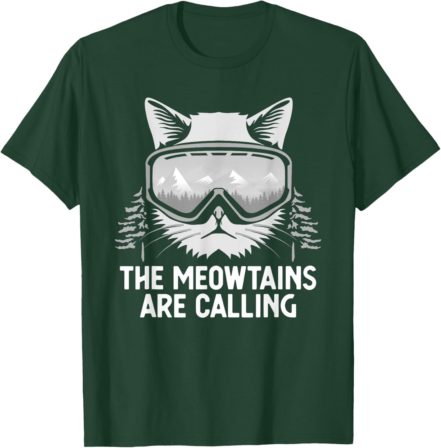 Cool Snowboard Women Kids Ski Lover Mountain Skier T-Shirt - T-Shirt | Forest