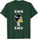 Emo Emu Funny Metal Gothic Emu Bird T-Shirt - T-Shirt | Forest