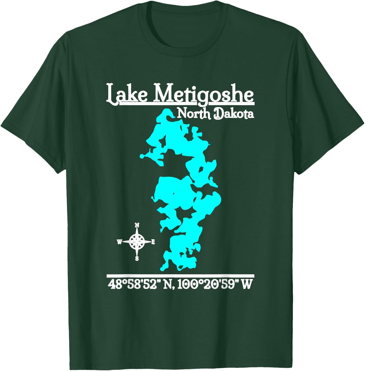 Lake Metigoshe, North Dakota T-Shirt - T-Shirt | Forest