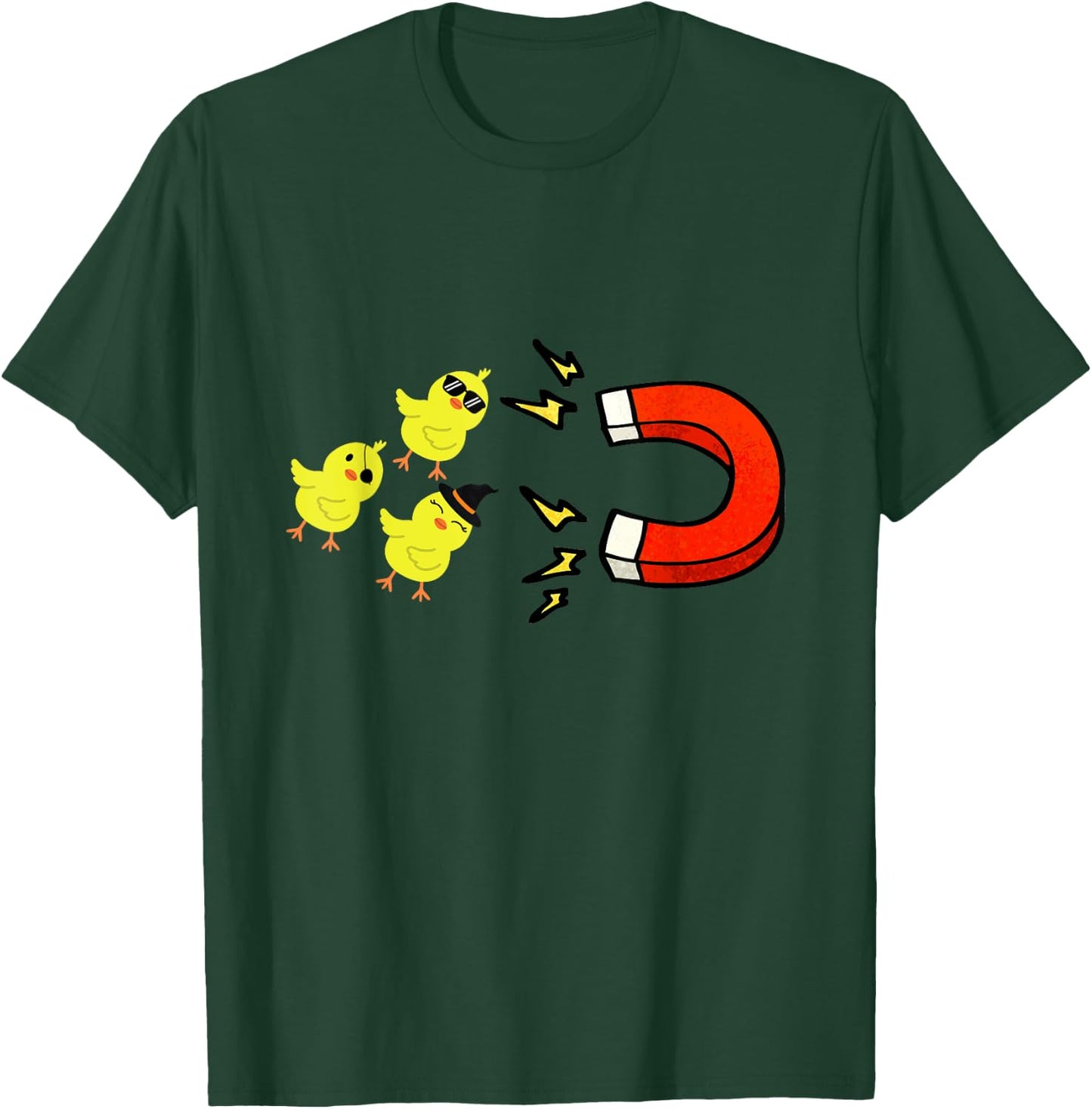 Chicks With Magnet Funny Halloween Chick Magnet Valentine's T-Shirt - T-Shirt | Forest