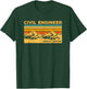 Vintage Civil Engineer Special Edition Engineering T-Shirt - T-Shirt | Forest