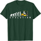 Forklift Driver Evolution Lagerist Funny Saying Gift T-Shirt - T-Shirt | Forest